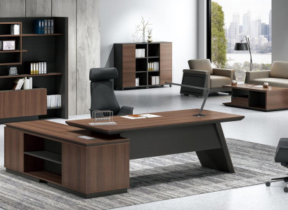 Luxury computer desk and document storage cabinet